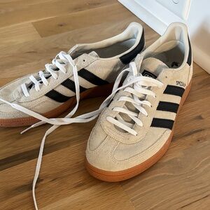 Adidas Spezial Beige and Black Sneakers